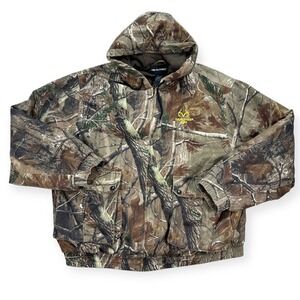 Realtree AP Jacket All Purpose Men's 2XL Camo Hooded Full Zip Insulated Hunting
